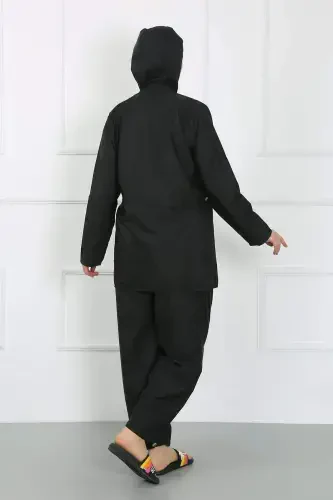 Büyük Beden Tesettür Büyük Mayo Siyah 44010 - 3