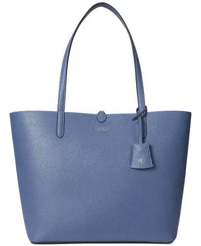 Faux-Leather Reversible Tote Bag-Capri Blue/oia Palms - Lauren Ralph Lauren (1)