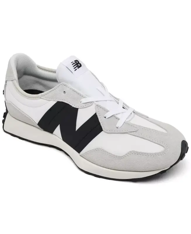 Big Kids 327 Casual Sneakers from Finish Line-Gray, Black - NEW BALANCE