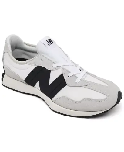 Big Kids 327 Casual Sneakers from Finish Line - Gray, Black - 1