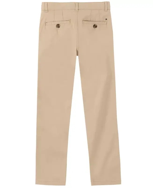 Boys' 8-20 Flat Front Stretch Chino Pants - Travel Khaki - 2