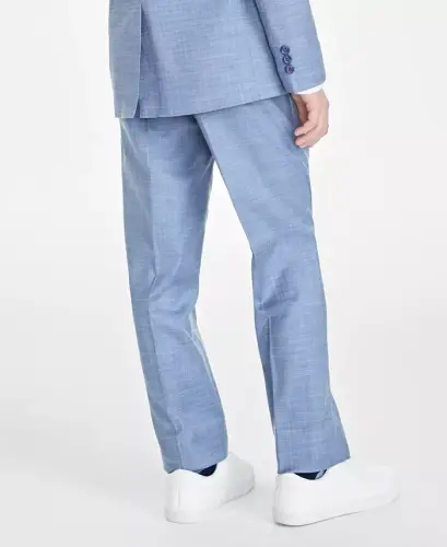 Boys' 8-20 Stretch Sharkskin Suit Pants - Blue - 2