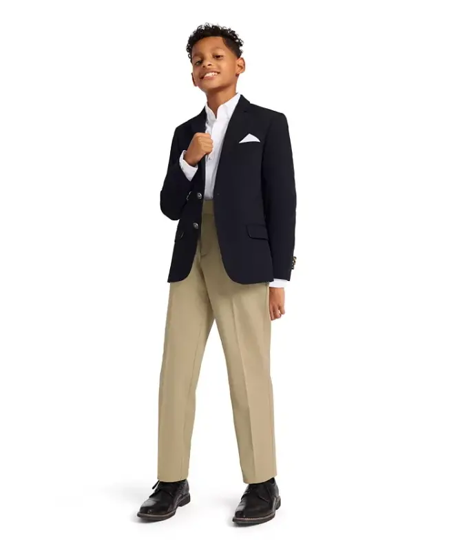 Boys' 8-20 Stretch Performance Dress Pants - Khaki - 4