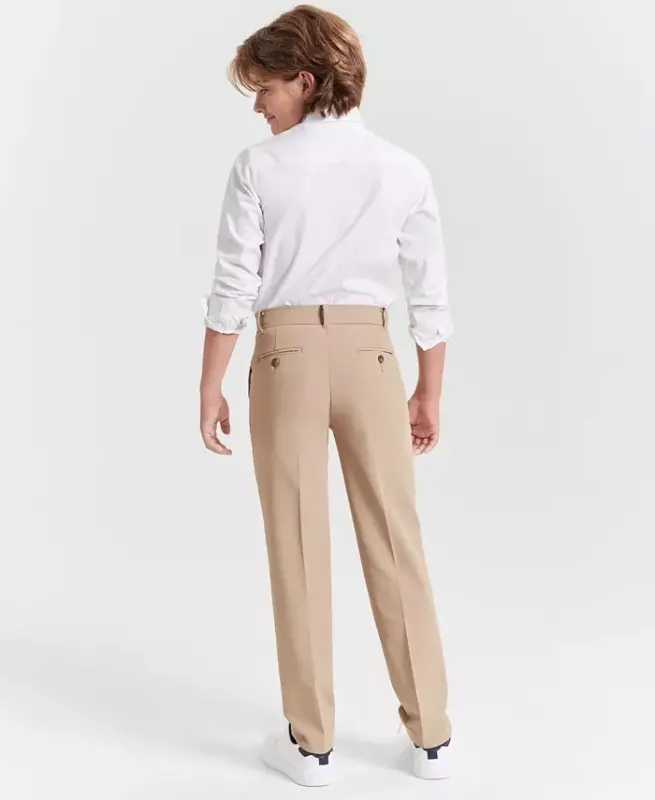 Boys' 8-20 Stretch Performance Dress Pants - Khaki - 7