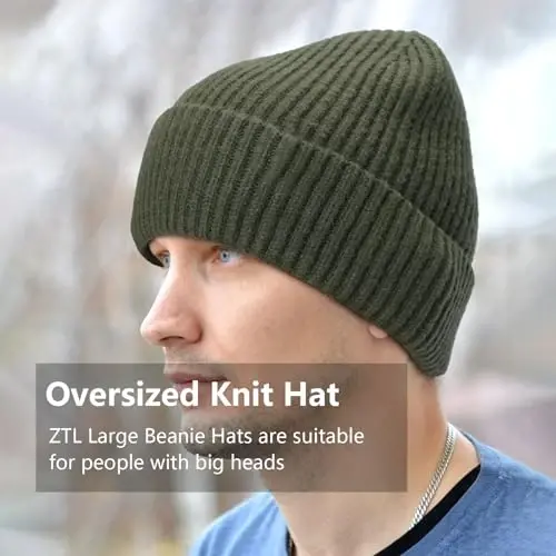 Oversize XXL Beanie Hat for Big Heads 23.6