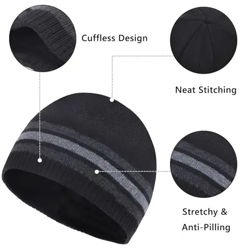 Oversize XXL Beanie Hat for Big Heads 23.6