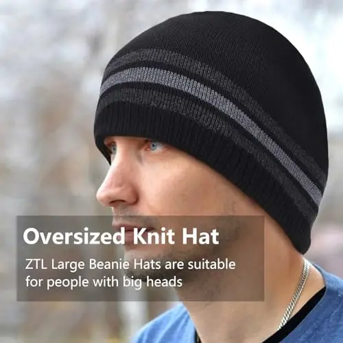 Oversize XXL Beanie Hat for Big Heads 23.6