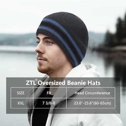 Oversize XXL Beanie Hat for Big Heads 23.6