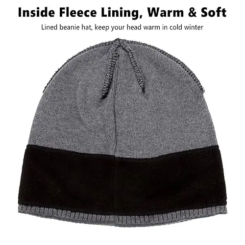 Oversize XXL Beanie Hat for Big Heads 23.6