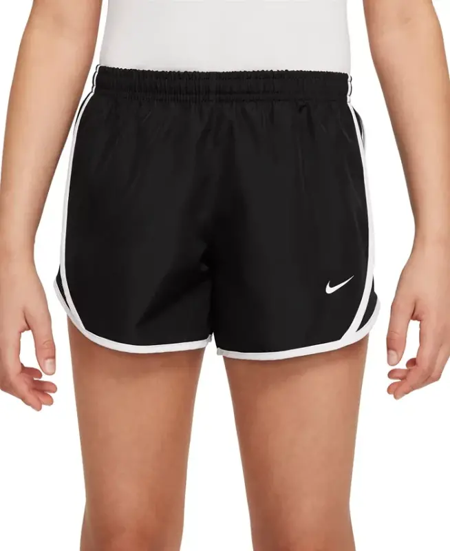 Big Girls Dri-Fit Tempo Running Shorts-Black/White - NIKE