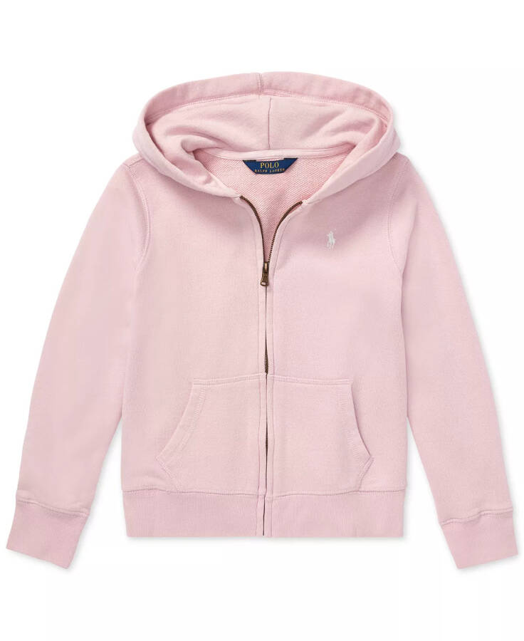 Büyük Kızlar Fransız Havlu Tam Fermuarlı Kapüşonlu Sweatshirt Pembe İpucu - 5