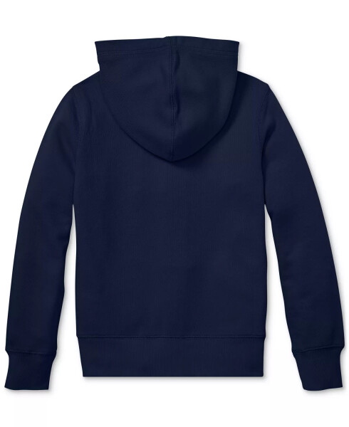 Büyük Kızlar Fransız Havlu Tam Fermuarlı Kapüşonlu Sweatshirt Rafine Navy - 2