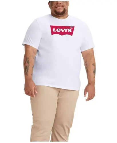 Men's Big and Tall Graphic Crewneck T-shirt - White - 1