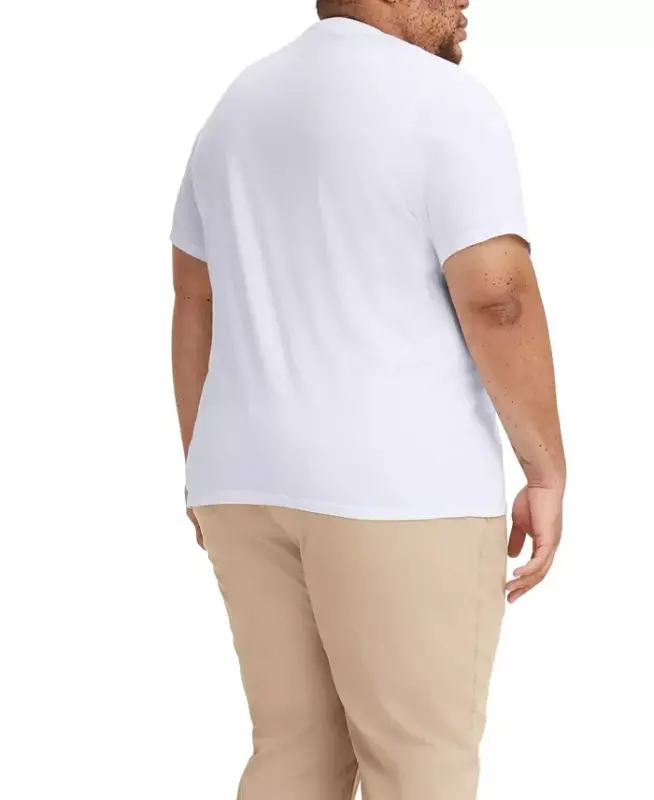Men's Big and Tall Graphic Crewneck T-shirt - White - 2