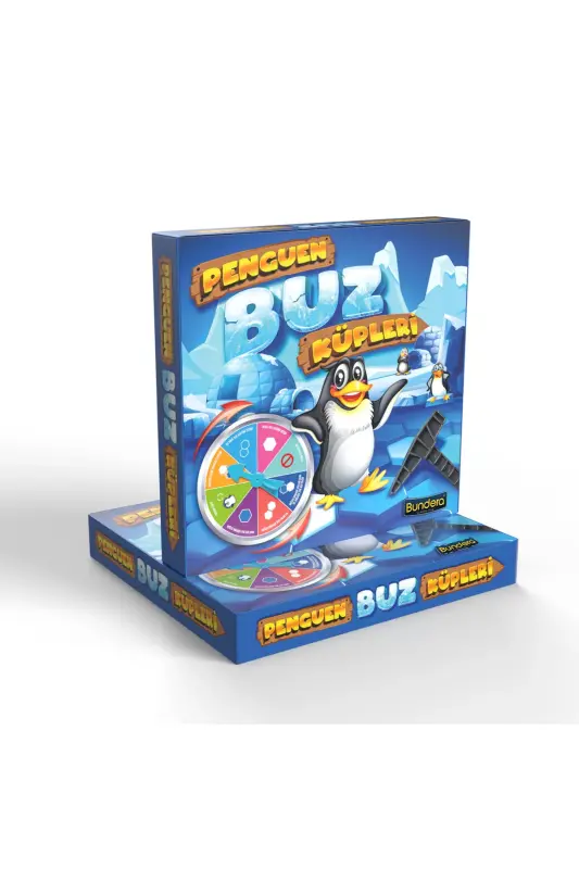 Penguen Buz Küpleri Eğlenceli Aile Oyunu - Yeni Kural Çarklı Versiyon V2 - 3