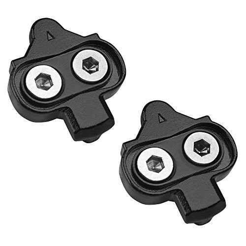 BV Bike Cleats - Compatible with Shimano SPD & Look X-Track Pedals for Spinning, Indoor Cycling, and Mountain Biking - Easy Cleat Release, Top Power Transfer, Customizable Stability - 1