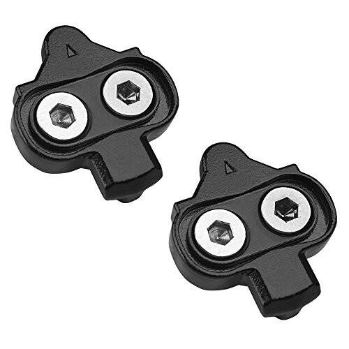 BV Bike Cleats - Compatible with Shimano SPD & Look X-Track Pedals for Spinning, Indoor Cycling, and Mountain Biking - Easy Cleat Release, Top Power Transfer, Customizable Stability - 1