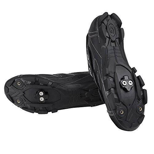 BV Bike Cleats - Compatible with Shimano SPD & Look X-Track Pedals for Spinning, Indoor Cycling, and Mountain Biking - Easy Cleat Release, Top Power Transfer, Customizable Stability - 3