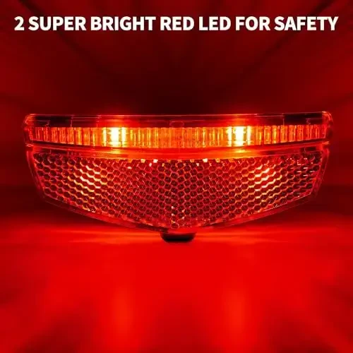 BV Bike Lights for Night Riding LED Bike Tail Light - Bicycle Light Battery-Powered/Rechargeable - Rear Bike Light Weather Resistant - Visible Up to 1500ft Bicycle Tail Light LED Bike Light - 4