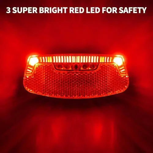 BV Bike Lights for Night Riding LED Bike Tail Light - Bicycle Light Battery-Powered/Rechargeable - Rear Bike Light Weather Resistant - Visible Up to 1500ft Bicycle Tail Light LED Bike Light - 4