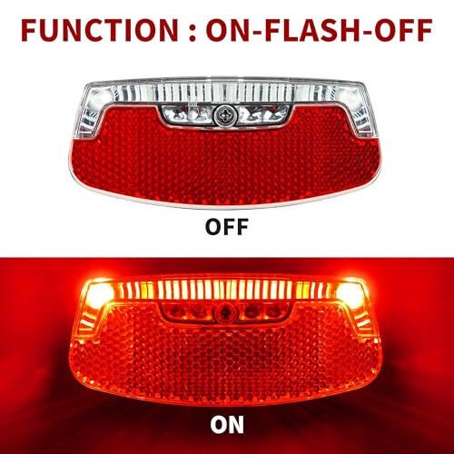 BV Bike Lights for Night Riding LED Bike Tail Light - Bicycle Light Battery-Powered/Rechargeable - Rear Bike Light Weather Resistant - Visible Up to 1500ft Bicycle Tail Light LED Bike Light - 5