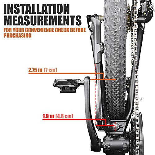 BV Chromium Adjustable Bicycle Kickstand with Concealed Spring-Loaded Latch, for 24-29 Inch - Bike Kickstand, Bike Kick Stands for Adult Bikes, Bike Kickstand 26 inches - 10