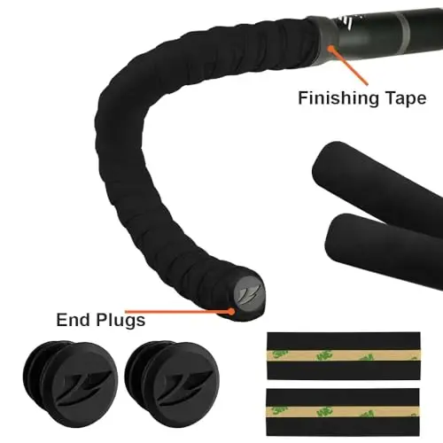 BV EVA Road Bike Handlebar Tapes, Bicycle Bar Tape, Cycling Handle Wraps – 2 Rolls - 3