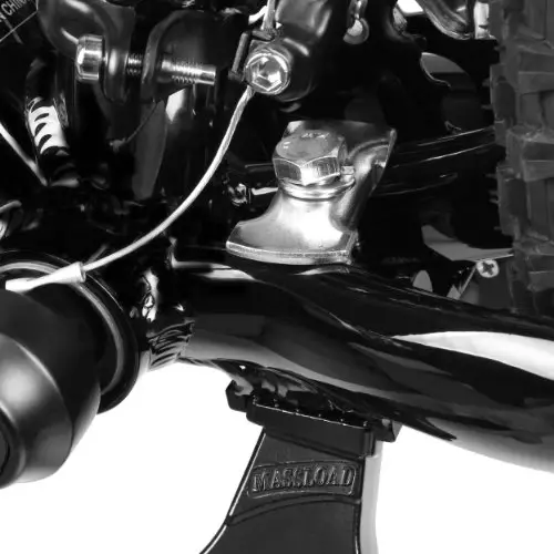 BV Rear Bike Stand for 24”-29” - Adjustable Bikes Kickstand for Adult Bike with Non-Slip Foot & Spring-Loaded Latch for Stable Any-Angle Stance - Bicycle Stand for Mountain, City & Hybrid Bikes - 4