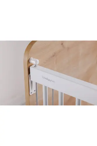 Bw1066 - Practical Step-by-Step Side-Sleeping Baby Crib Wood 60x120 - 4