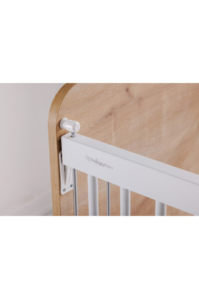 Bw1076 - Practical Rocking Cradle Side-Sleeping Baby Cot Wood 60x120 - 4