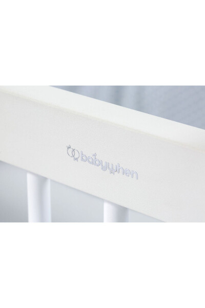 Bw1076 - Pratik Sallanır Anne Yanı Kademeli Bebek Beşik Ahşap 60x120 - Kahverengi - 15
