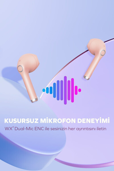 by Deji Curvy Simsiz Bluetooth Quloqchinlari, HD Mikrofonli Ultra Yengil, HiFi Ovoz - 2