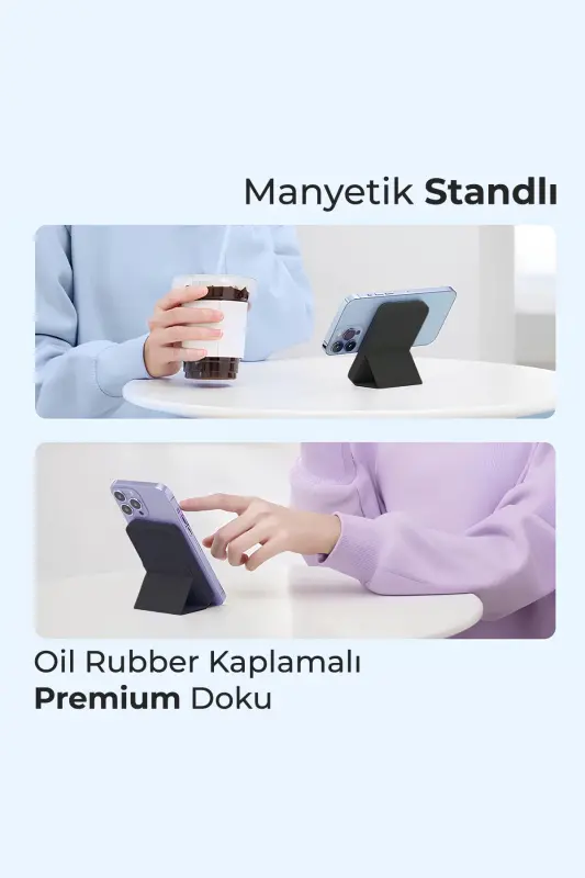 By Deji Magsafe Power Bank 10000 Mah Stand with 20w Fast Portable Battery for Iphone 12 13 14 15 - 5