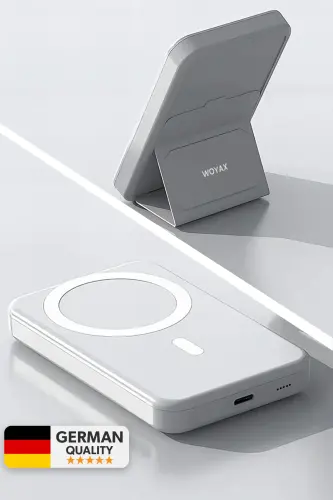 By Deji Magsafe Powerbank 10000mah Stendlisi Tez Korxovchi Portativ Batareya Iphone 12 13 14 15 Android - WOYAX (1)