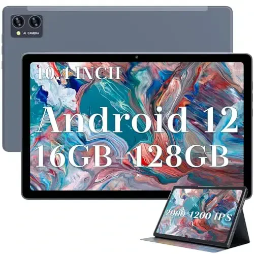 BYANDBY 2025 Android plansheti, 10.4 dyuymli planshet, 16GB+128GB+1TB kengaytirish, Sakkiz yadroli protsessor Android planshetlari, 2000 * 1200 FHD, 2.4G/5G WiFi 6, 7000mAh, BT 5.0, 5MP+13MP Dual Camera, O'yinlar - 1
