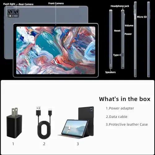 BYANDBY 2025 Android plansheti, 10.4 dyuymli planshet, 16GB+128GB+1TB kengaytirish, Sakkiz yadroli protsessor Android planshetlari, 2000 * 1200 FHD, 2.4G/5G WiFi 6, 7000mAh, BT 5.0, 5MP+13MP Dual Camera, O'yinlar - 7