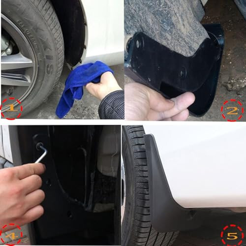 SJBNKJYXGSLULU for BYD Song L 2023 2024 2025 Accessories Car Mud Guards Flaps Splash Compatible, Auto Parts Front Rear Mudguard Fender 4pcs/Set - 6