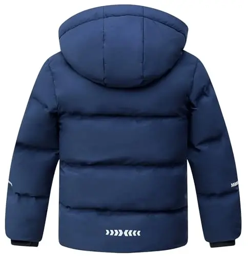 BYLESIN Kids Boy's Winter Coat Fleece Lined Waterproof Jacket Puffy Cotton Coat Thick Hooded Down Outdoor Coats - MODAZONE (1)