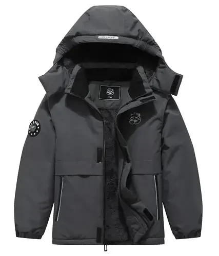 BYLESIN Kid's Waterproof Ski Jacket Warm Winter Coat Boys Snowboarding Jackets Outdoor - 1