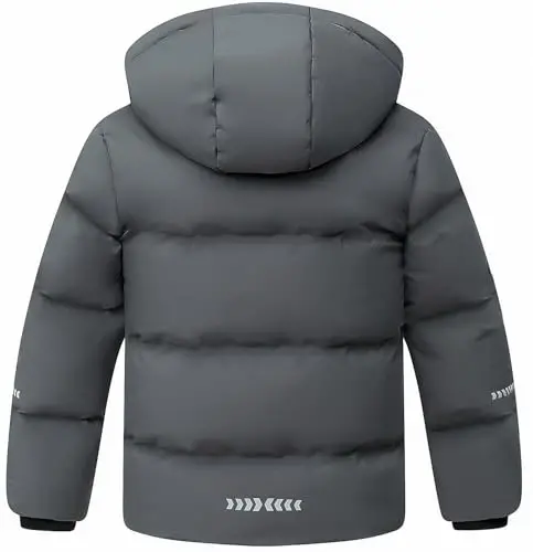 BYLESIN Kids Boy's Winter Coat Fleece Lined Waterproof Jacket Puffy Cotton Coat Thick Hooded Down Outdoor Coats - MODAZONE (1)