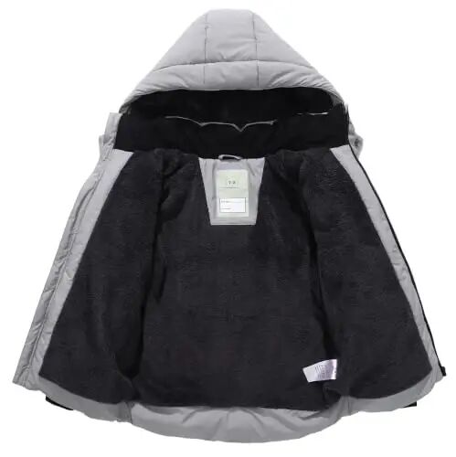 BYLESIN Kids Boy's Winter Coat | Fleece Lined Waterproof Jacket Puffy Cotton Coat Thick Hooded Down Outdoor Coats - 3