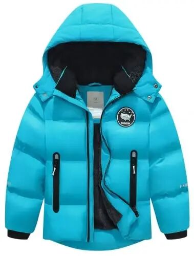 BYLESIN Kids Boy's Winter Coat | Fleece Lined Waterproof Jacket Puffy Cotton Coat Thick Hooded Down Outdoor Coats - 1