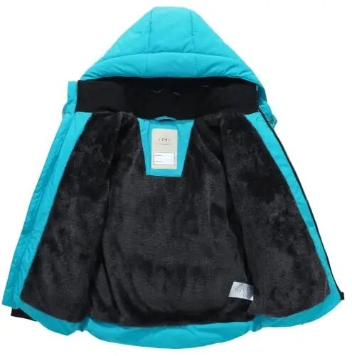 BYLESIN Kids Boy's Winter Coat | Fleece Lined Waterproof Jacket Puffy Cotton Coat Thick Hooded Down Outdoor Coats - 3