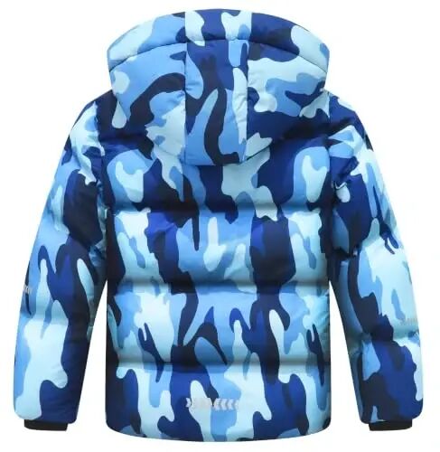 BYLESIN Kids Boy's Winter Coat | Fleece Lined Waterproof Jacket Puffy Cotton Coat Thick Hooded Down Outdoor Coats - 2