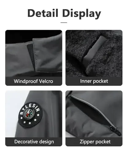 BYLESIN Kid's Waterproof Ski Jacket Warm Winter Coat Boys Snowboarding Jackets Outdoor - 7