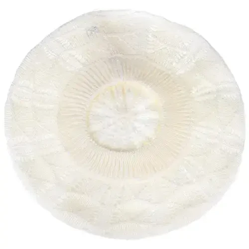 BYOS Chic Parisian Style Soft Lightweight Crochet Cutout Knit Beret Beanie Hat - 4