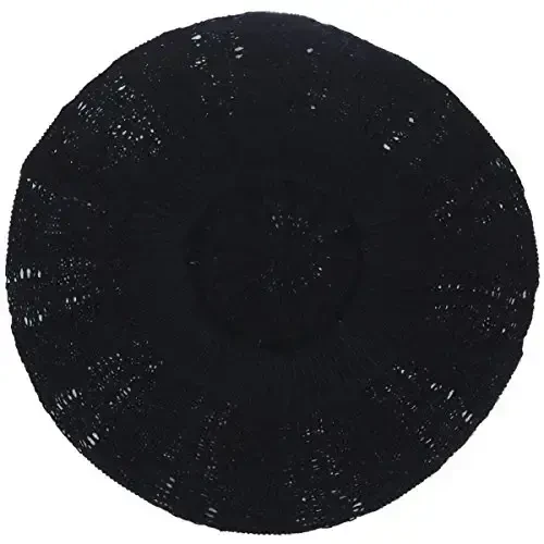 BYOS Chic Parisian Style Soft Lightweight Crochet Cutout Knit Beret Beanie Hat - 7