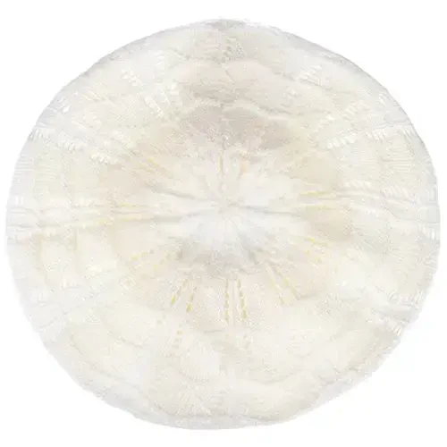 BYOS Chic Parisian Style Soft Lightweight Crochet Cutout Knit Beret Beanie Hat - 2