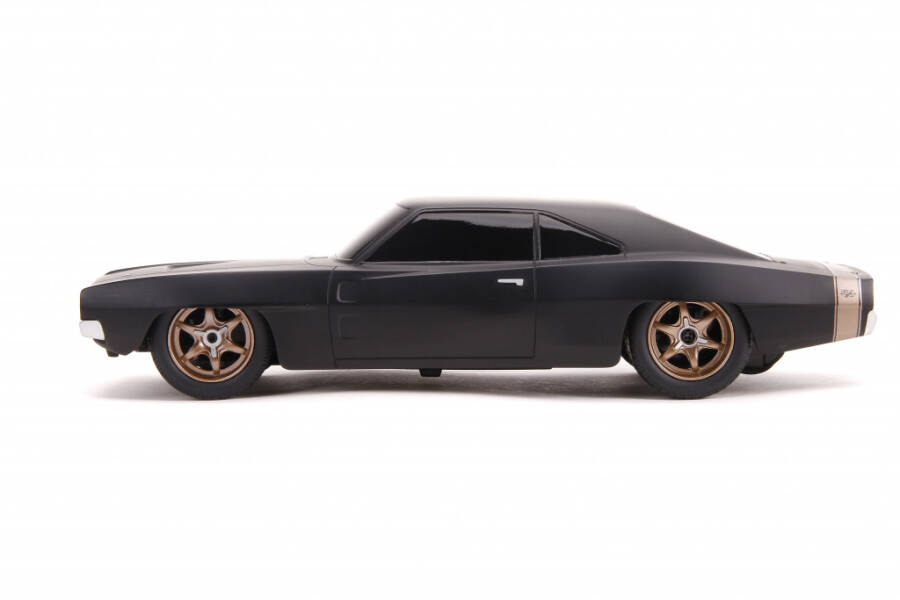 Быстрые и яростные 1: 16 Радиоуправляемая модель автомобиля Дома 1968 Dodge Charger Widebody (чёрный) - 7