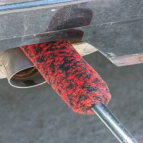 bzczh Metal Free Soft Wheel Rim Brush 4 Pack, Synthetic Car Cleaning Brush, Highly Water Absorption, Dense and Durable Tire Brush for Cleaning Wheels, Rims, Spokes, Fenders, Engines… - 6